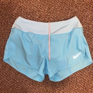 Blue Nike running shorts!